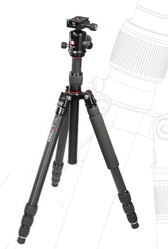 Kingjoy AK-287 statief + QE-1 balhoofd