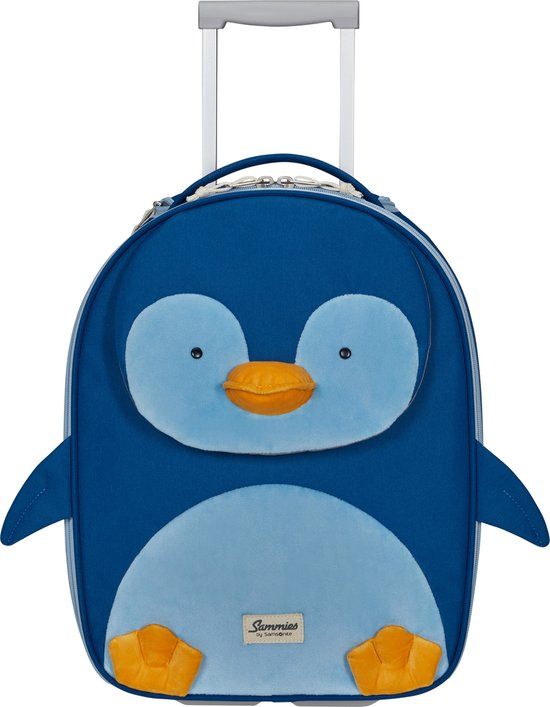 Samsonite Happy Sammies Eco Upright Kinderkoffer - Penguin Peter - 45cm - Blauw