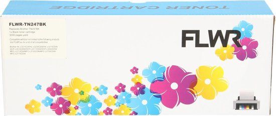 FLWR - Toner cartridge - TN-247BK - Zwart - 2300 pagina's - Geschikt voor Brother