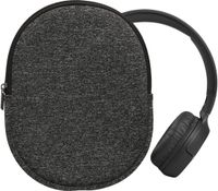 kwmobile hoes geschikt voor JBL Tune 600 / 500BT / 510BT / 450 - 21,5 x 16 cm - Beschermhoes voor headset in antraciet / wit - Van neopreen