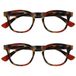 Opulize Ava 2 Stuks Vrouwen Dames Bruine Schildpad Rood Super Comfortabele Pasvorm Leesbril Scharnieren Met Veer RR62-Z +2,50