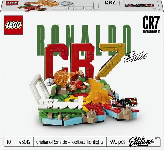 LEGO Editions Cristiano Ronaldo - Voetbalhoogtepunten CR 7 Voetbal Bouwpakket voor Kinderen - 43012