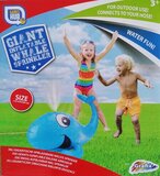 Grafix Watersproeier opblaasbare walvis 75 cm
