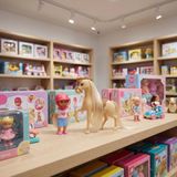 Eddy Toys Mini Fashionpop met Paard - 9 cm Poppetje met Beige Paard