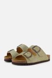 Scholl Noelle Dames Slippers Groen/Bruin