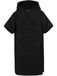 normani Surfer Poncho korte badjas zwart
