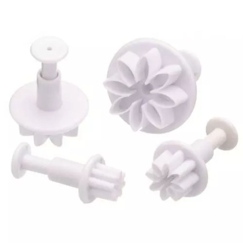 Kitchen Craft Plunger cutter - set van 4 bloemen - Sweetly Does It Kitchen Craft