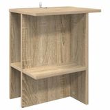 vidaXL Salontafel Sonoma Eiken 40 x 30 x 49 cm Bewerkt hout
