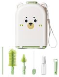 Bouteille portable set met zachte borstelharen