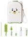 Bouteille portable set met zachte borstelharen
