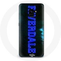 Maniacase Hoesje voor Samsung Galaxy A8 Plus Riverdale Series Logo blauw