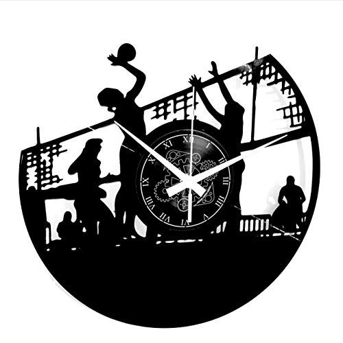 Instant Karma Clocks Vinyl Wandklok Vintage Handgemaakte Beach Sport Volleybal