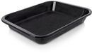 Bol Plaque de cuisson profonde émaillée rectangulaire 31 x 25 x 4,5 cm Noir
