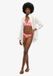 Superdry Cheeky Bikinibroekje Dames Roze Gestreept Polyester/Elastaan