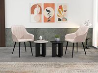 Soof&Tess Modena eetstoel, metaal, beige, eenheidsmaat