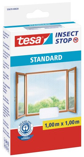 tesa Insect Stop Klittenband STANDARD voor ramen - wit - 100x100cm