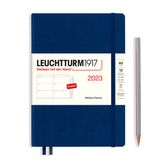 Leuchtturm1917 Weekplanner 2023 A5 Hardcover Navy Blauw
