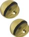 AMIG Deurstopper/deurbuffer - 2x - D45mm - Goudkleurig