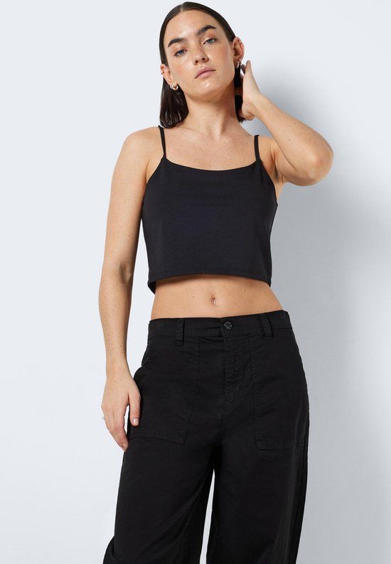 Noisy may Top Nmteresa Cropped S/l Top Noos 27021450 Black - XS