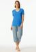 Schiesser Sleepshirt Mix & Relax Vrouwen Korte Mouw Effen Aquarium 95% Modal 5% Elastaan