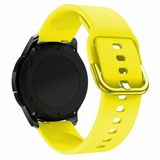 By Qubix Qubix - Siliconen sportbandje - Geel - Geschikt voor Huawei Watch GT 6 / GT 6 Pro - 46mm - Aanzetmaat: 22mm