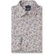 OLYMP Luxor modern fit chemise - dobby - beige avec motif bleu et vert - Repassage facile - Tour de cou : 40 (taille UE : M)