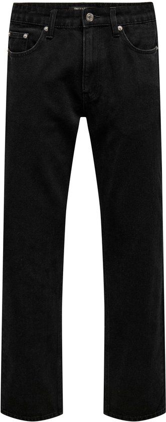 ONLY & SONS ONSEDGE Straight Fit Jeans - W32 x L34 - Washed Black