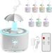 Sans marque Humidificateur d'air 300 ml avec télécommande et éclairage LED