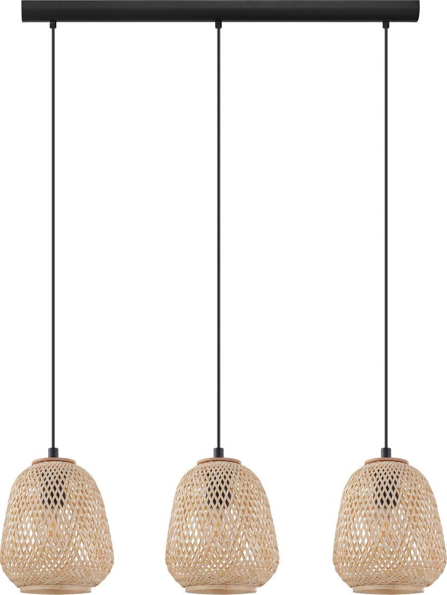 EGLO Dembleby Hanglamp - Zwart - 90 cm - E27