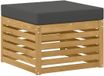 vidaXL - Voetenbank - Massief Acacia Hout - Wit