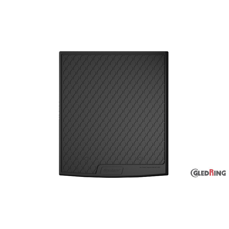 Gledring 1501 Rubbasol (Rubber) Trunk Mat Superb 3V Combi 2015-(Bovenste Verdieping), Zwart