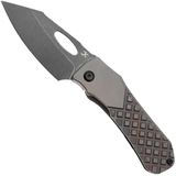 Kansept K1058B4 Loki, Blackwashed CPM S35VN, Bronzed Frag Pattern Titanium zakmes, Steven Dunnuck design