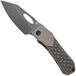 Kansept K1058B4 Loki, Blackwashed CPM S35VN, Bronzed Frag Pattern Titanium zakmes, Steven Dunnuck design