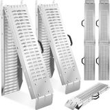 tectake® - Set van 2 oprijplaten Björn - Opvouwbaar met draaggrepen - Inklapbaar - Belastbaar tot 400 kg - 200 kg per plaat - 186 cm