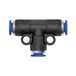 Riegler T-steekverbinding »blauwe serie« mini, reducerend, voor slang buitendiameter 6/4 mm, werkdruk max. 10 bar, kunststof/messing vern.