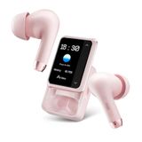 Wireless Ikko Wireless TWS AI Smart Active Buds: hoofdtelefoon met ruisonderdrukking, Bluetooth-verbinding, directe vertalingsfunctie, 4G Sim, WLAN, tot 30 uur looptijd, ChatGPT, AppSore Pink