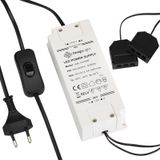 SOTECH transformator 220 - 240V 12V/50W met schuifschakelaar en 6-voudige verdeler