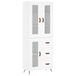 vidaXL Hoge kast, wit, 69,5 x 34 x 180 cm, houtvezel