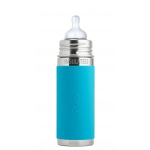 Pura Thermos Speenfles RVS Aqua Sleeve 260 ml blauw