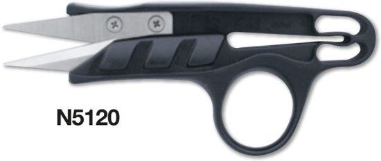 Kai N5120 Ringvinger schaar - Zwart - Kunststof