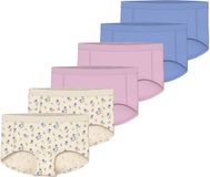 NAME IT Meisjes Hipster Onderbroeken 6-Pack Gebloemd Buttercream Katoen/Elastaan 146/152