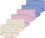 NAME IT Meisjes Hipster Onderbroeken 6-Pack Gebloemd Buttercream Katoen/Elastaan 146/152