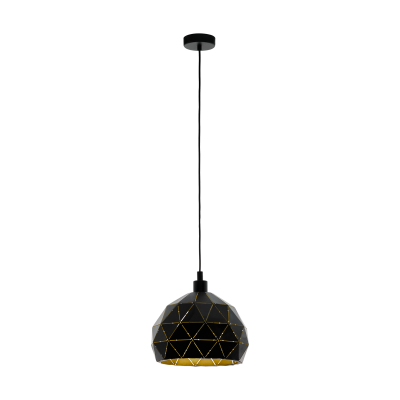 EGLO Roccaforte Hanglamp - E27 - Ø 40 cm - Zwart/Goud