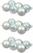 Othmar Decorations Kerstballen - 18x stuks - 8 cm - glas mat en glans - mintgroen - kerstboomversiering
