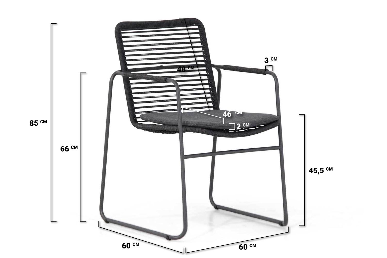 Taste Elba/Crossley 245 cm dining tuinset 7-delig