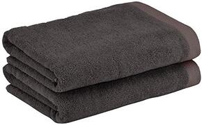 Heckett & Lane Bath Shower Towel, 100% Cotton, Dark Gull Grey, 70 x 140 Cm, 2.0 Pieces