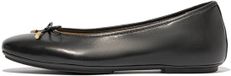 Fitflop Delicato Bow Soft Ballerina's Zwart EU 39 Vrouw