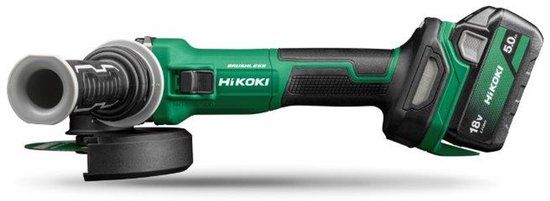 HiKOKI G1813DVEWQZ Accu haakse slijpmachine 18V 125mm