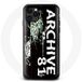 Maniacase Coques pour iPhone 12 Pro Archief 81 film d'horreur fiction cassette statut x-files Franges dispersées noir Pêcheur