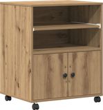 vidaXL Printerstandaard Artisanaal Eiken 60 x 48 x 74 cm